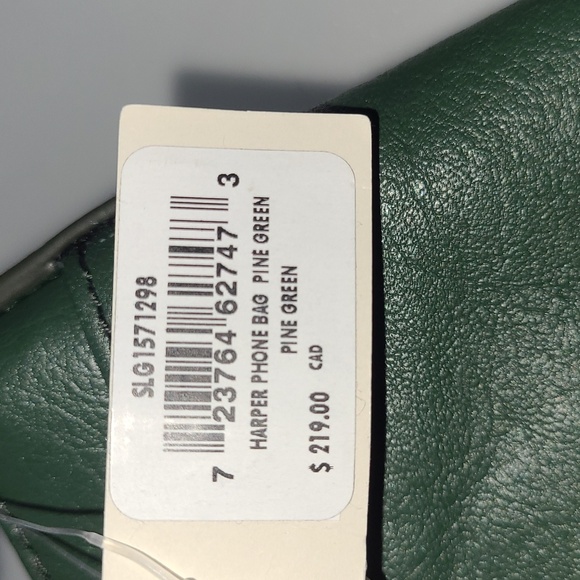 Fossil Harper Leather Phone Bag Pine Green - Picture 8 of 12